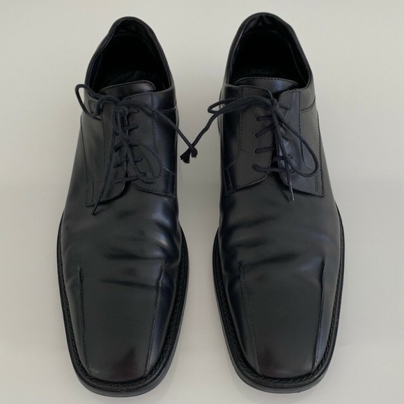 COSTUME NATIONAL BLACK LEATHER OXFORD SHOES SIZE US 11 main image 14